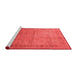 Industrial Red Washable Rugs