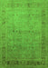 Machine Washable Oriental Green Industrial Area Rugs, wshurb827grn