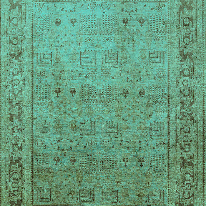 Oriental Turquoise Industrial Rug, urb827turq