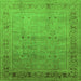 Square Oriental Green Industrial Rug, urb827grn