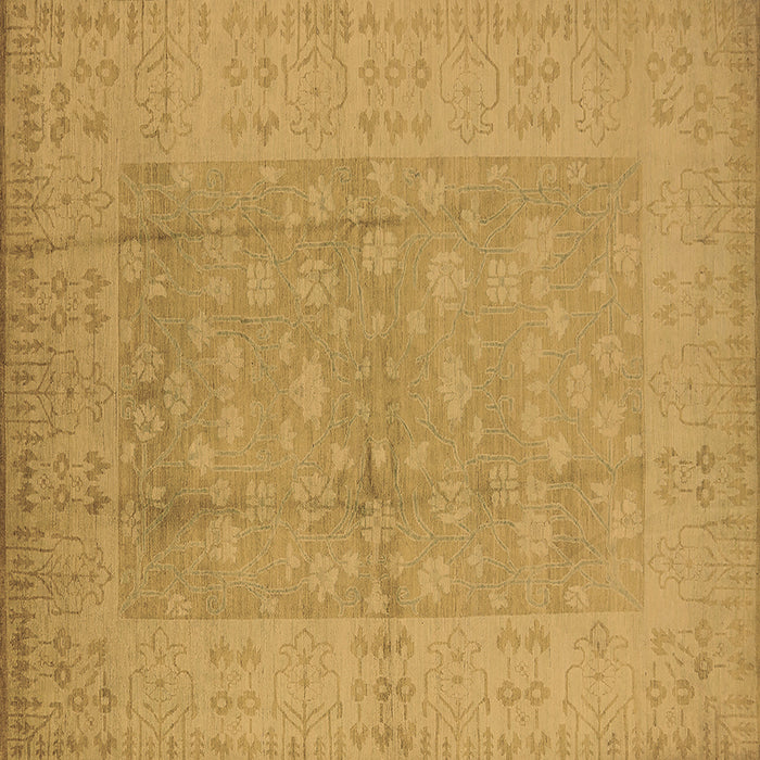 Square Oriental Brown Industrial Rug, urb828brn