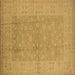 Square Oriental Brown Industrial Rug, urb828brn