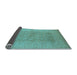 Sideview of Oriental Light Blue Industrial Rug, urb828lblu