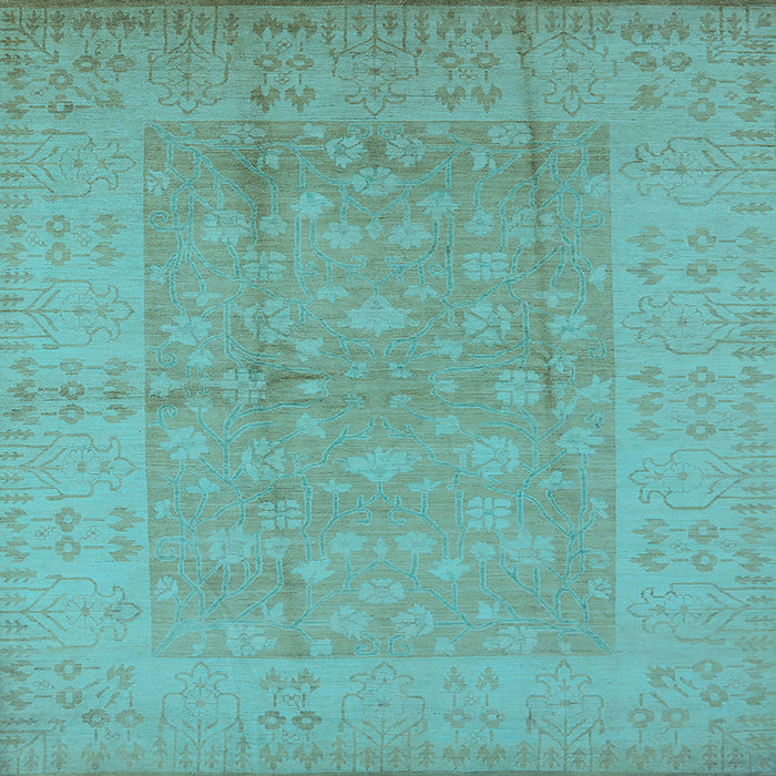Square Oriental Light Blue Industrial Rug, urb828lblu