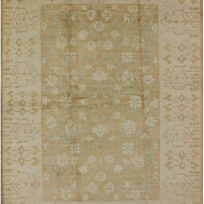 Mid-Century Modern Cinnamon Brown Oriental Rug, urb828