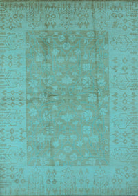 Oriental Light Blue Industrial Rug, urb828lblu