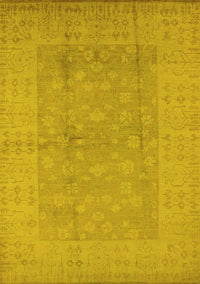 Oriental Yellow Industrial Rug, urb828yw