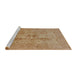 Sideview of Machine Washable Industrial Modern Brown Sand Brown Rug, wshurb829