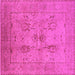 Square Oriental Pink Industrial Rug, urb829pnk