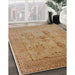 Machine Washable Industrial Modern Brown Sand Brown Rug in a Family Room, wshurb829