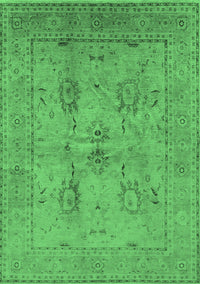 Oriental Emerald Green Industrial Rug, urb829emgrn