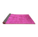 Sideview of Oriental Pink Industrial Rug, urb829pnk