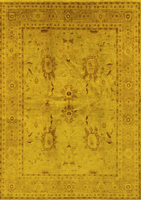 Oriental Yellow Industrial Rug, urb829yw