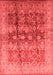 Oriental Red Industrial Area Rugs