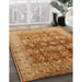 Machine Washable Industrial Modern Mahogany Brown Rug in a Family Room, wshurb830