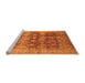 Sideview of Machine Washable Oriental Orange Industrial Area Rugs, wshurb830org