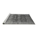 Sideview of Machine Washable Oriental Gray Industrial Rug, wshurb830gry