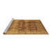 Sideview of Machine Washable Oriental Brown Industrial Rug, wshurb830brn