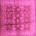 Square Oriental Pink Industrial Rug, urb830pnk