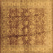 Square Oriental Brown Industrial Rug, urb830brn