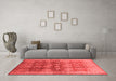 Industrial Red Washable Rugs