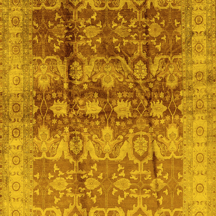 Oriental Yellow Industrial Rug, urb830yw