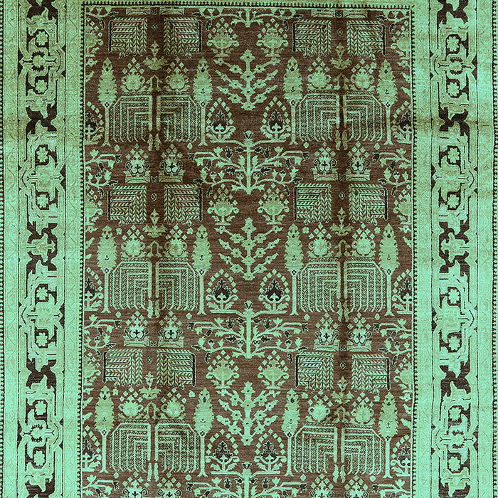 Oriental Turquoise Industrial Rug, urb831turq