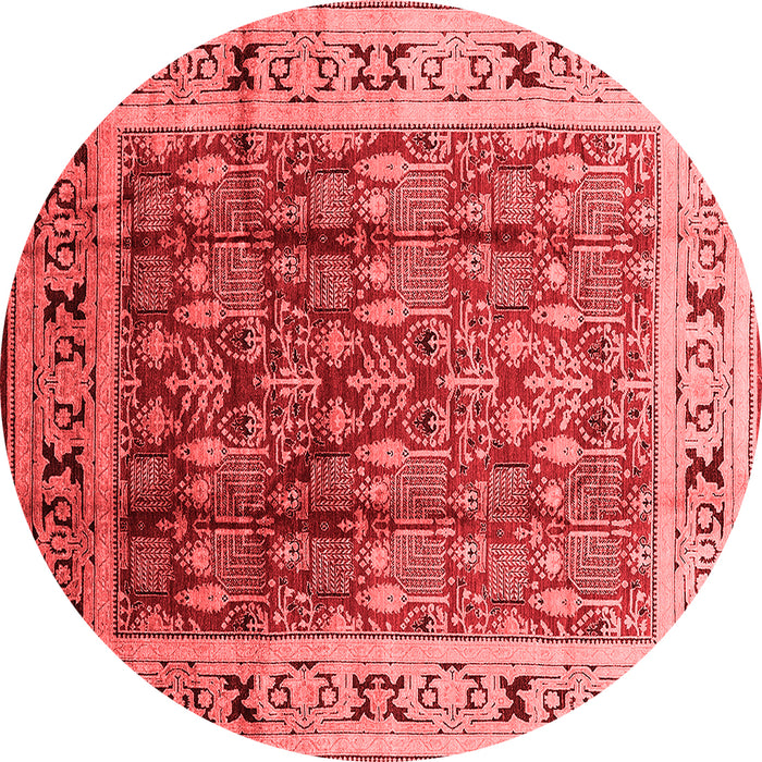 Machine Washable Oriental Red Industrial Rug, wshurb831red