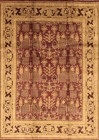 Oriental Brown Industrial Rug, urb831brn