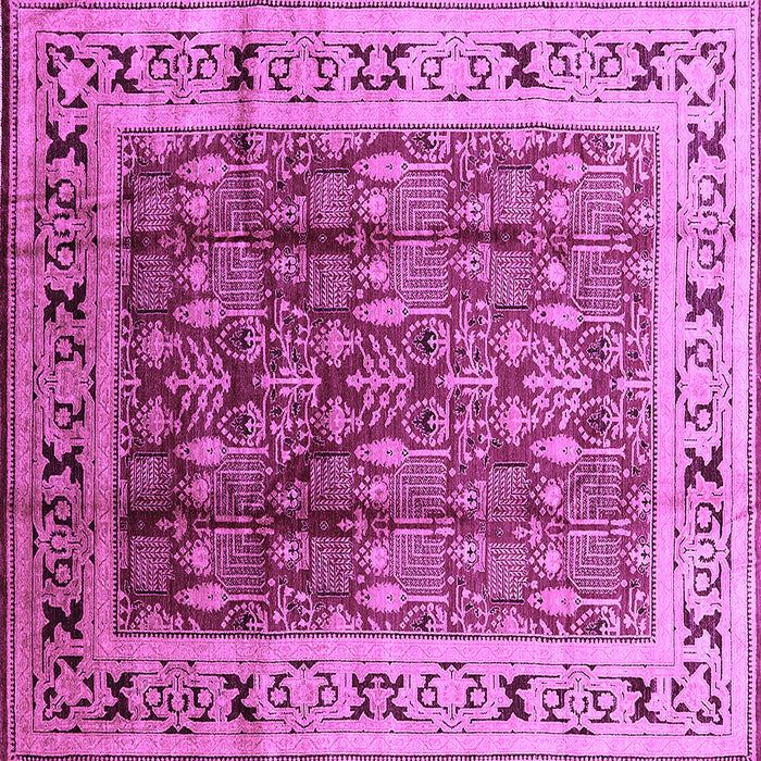 Square Oriental Purple Industrial Rug, urb831pur