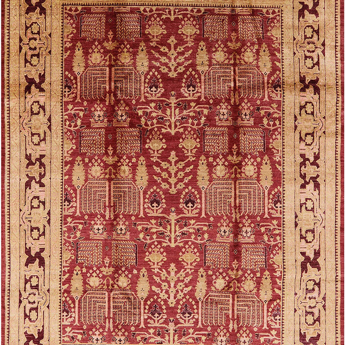 Mid-Century Modern Red Oriental Rug, urb831