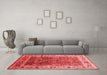 Industrial Red Washable Rugs