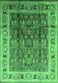 Oriental Emerald Green Industrial Rug, urb831emgrn