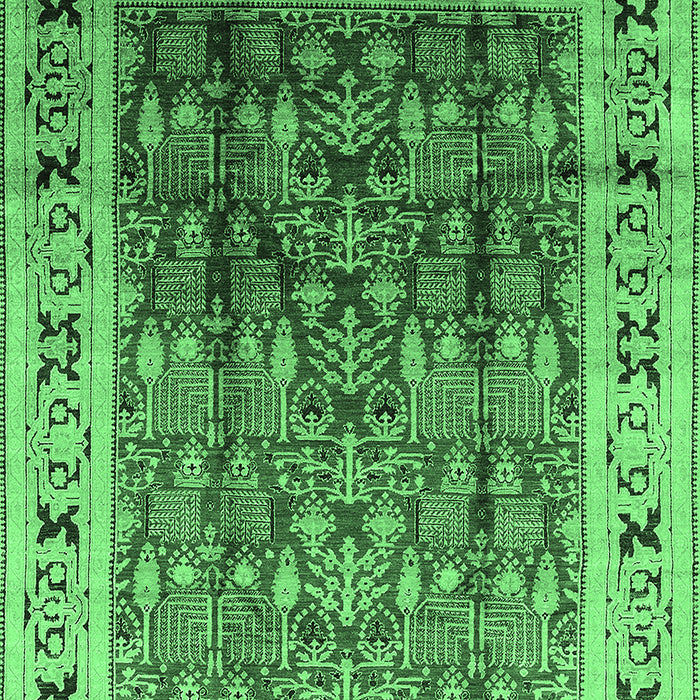Oriental Emerald Green Industrial Rug, urb831emgrn