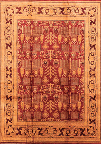 Oriental Orange Industrial Rug, urb831org