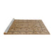 Sideview of Machine Washable Industrial Modern Light Brown Rug, wshurb832