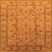 Square Oriental Orange Industrial Rug, urb832org