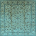 Square Oriental Light Blue Industrial Rug, urb832lblu