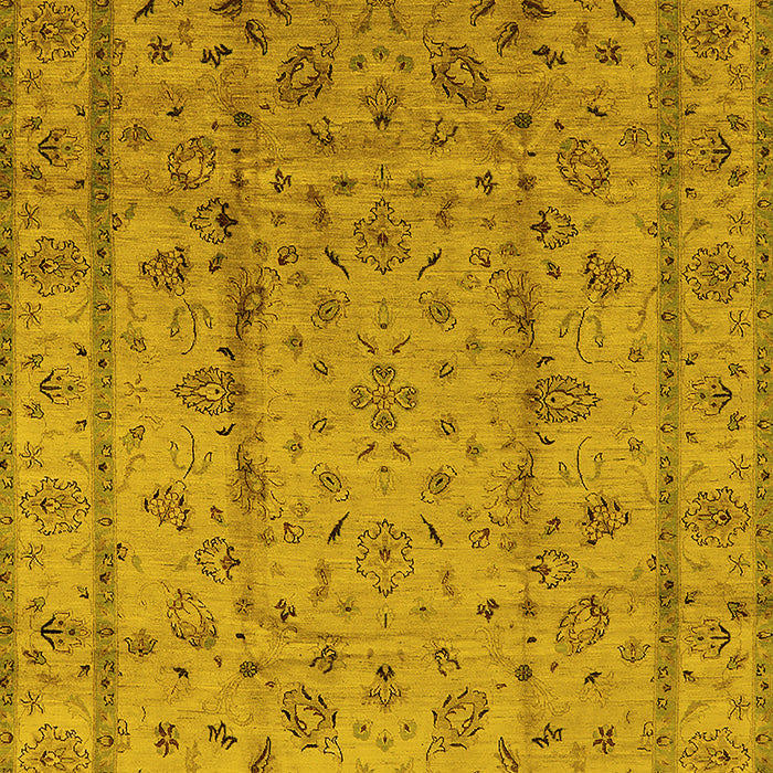Oriental Yellow Industrial Rug, urb832yw