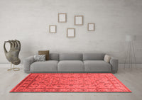 Machine Washable Oriental Red Industrial Rug, wshurb832red