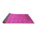 Sideview of Oriental Pink Industrial Rug, urb832pnk