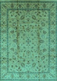 Oriental Turquoise Industrial Rug, urb832turq