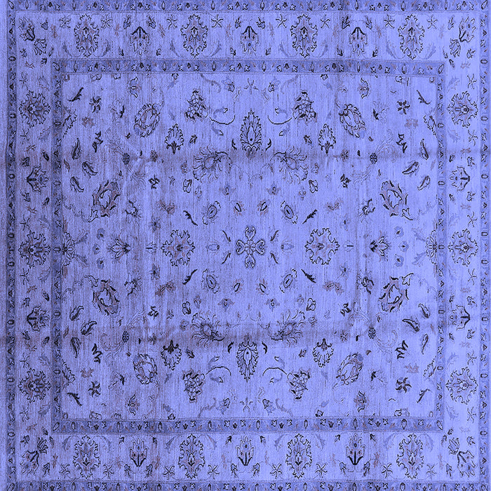 Square Oriental Blue Industrial Rug, urb832blu