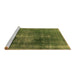 Sideview of Machine Washable Oriental Brown Industrial Rug, wshurb833brn