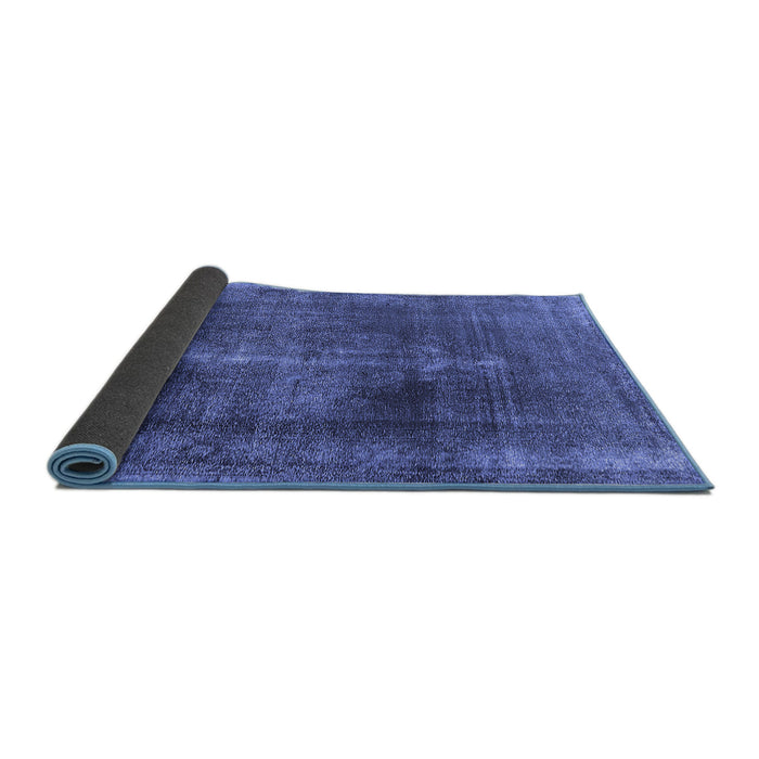 Sideview of Oriental Blue Industrial Rug, urb833blu