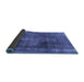 Sideview of Oriental Blue Industrial Rug, urb833blu