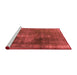 Industrial Red Washable Rugs