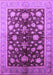 Machine Washable Oriental Purple Industrial Area Rugs, wshurb834pur