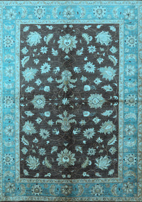 Oriental Light Blue Industrial Rug, urb834lblu