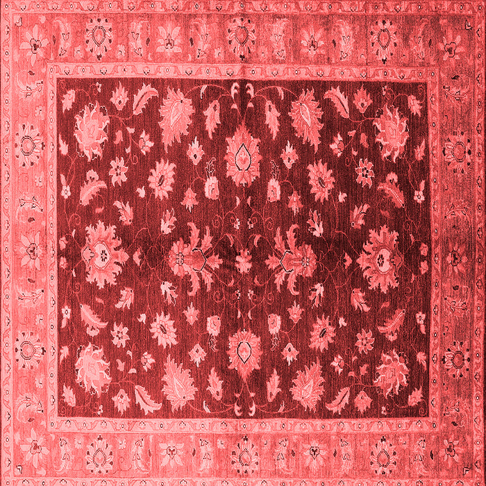 Machine Washable Oriental Red Industrial Rug, wshurb834red